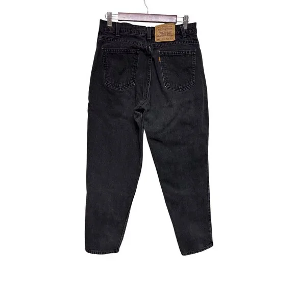 Levi's  Men's 560 Jeans Orange Tab Black Loose Fit Tapered Leg 90s USA 32 x 29 - Picture 4 of 10